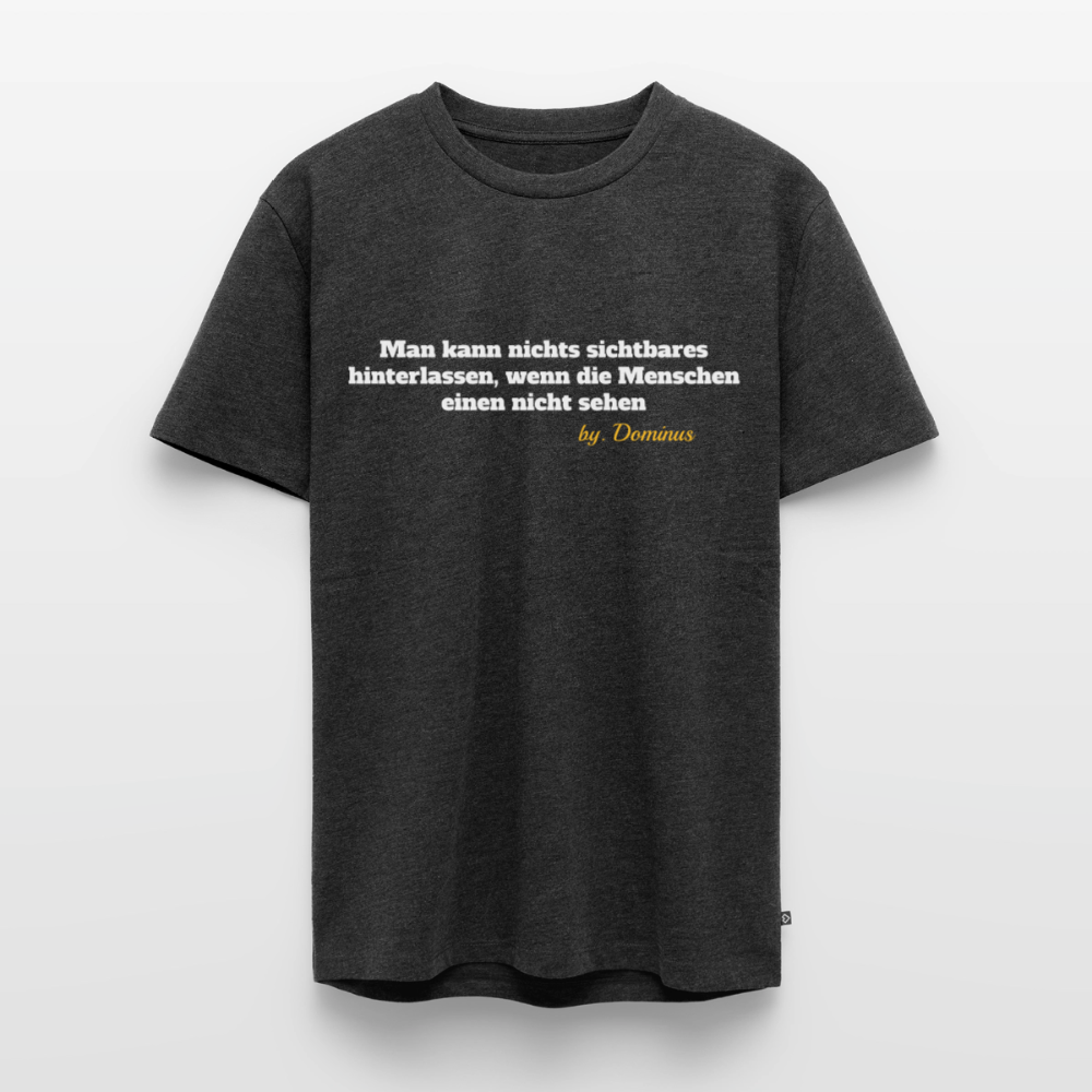 Zitat Aufdruck Premium T-Shirt - heather anthracite