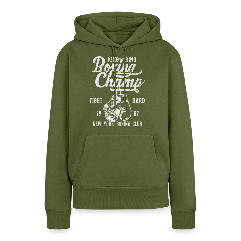 Boxing Champ Premium Hoodie - khaki