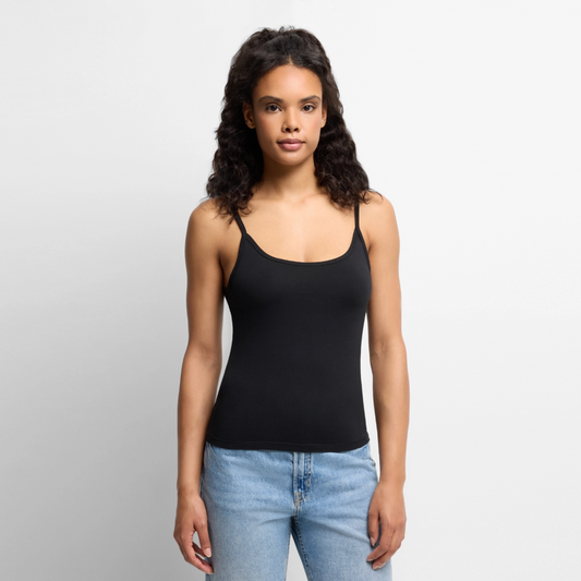 Premium Spaghetti Strap Top - black