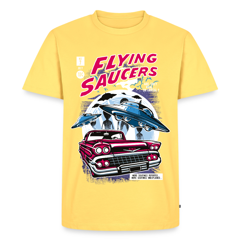 FLYING SAUCERS Premium T-Shirt - sky yellow