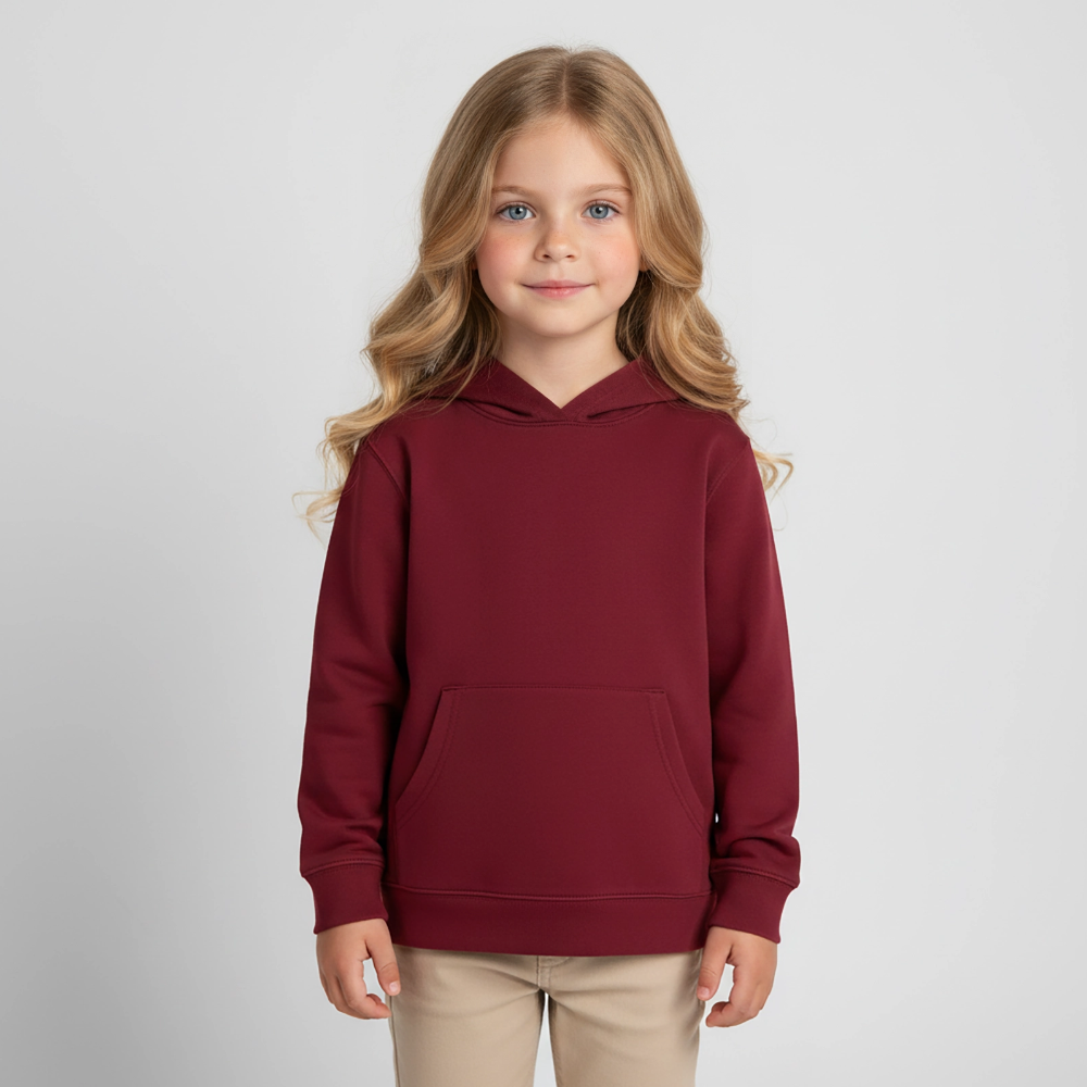 Hunde mit Brille Premium Kinder Hoodie - burgundy