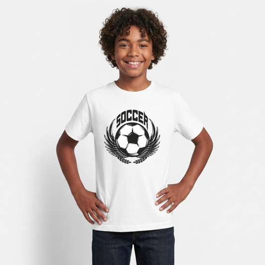 Fussball T-Shirt Teenager - white