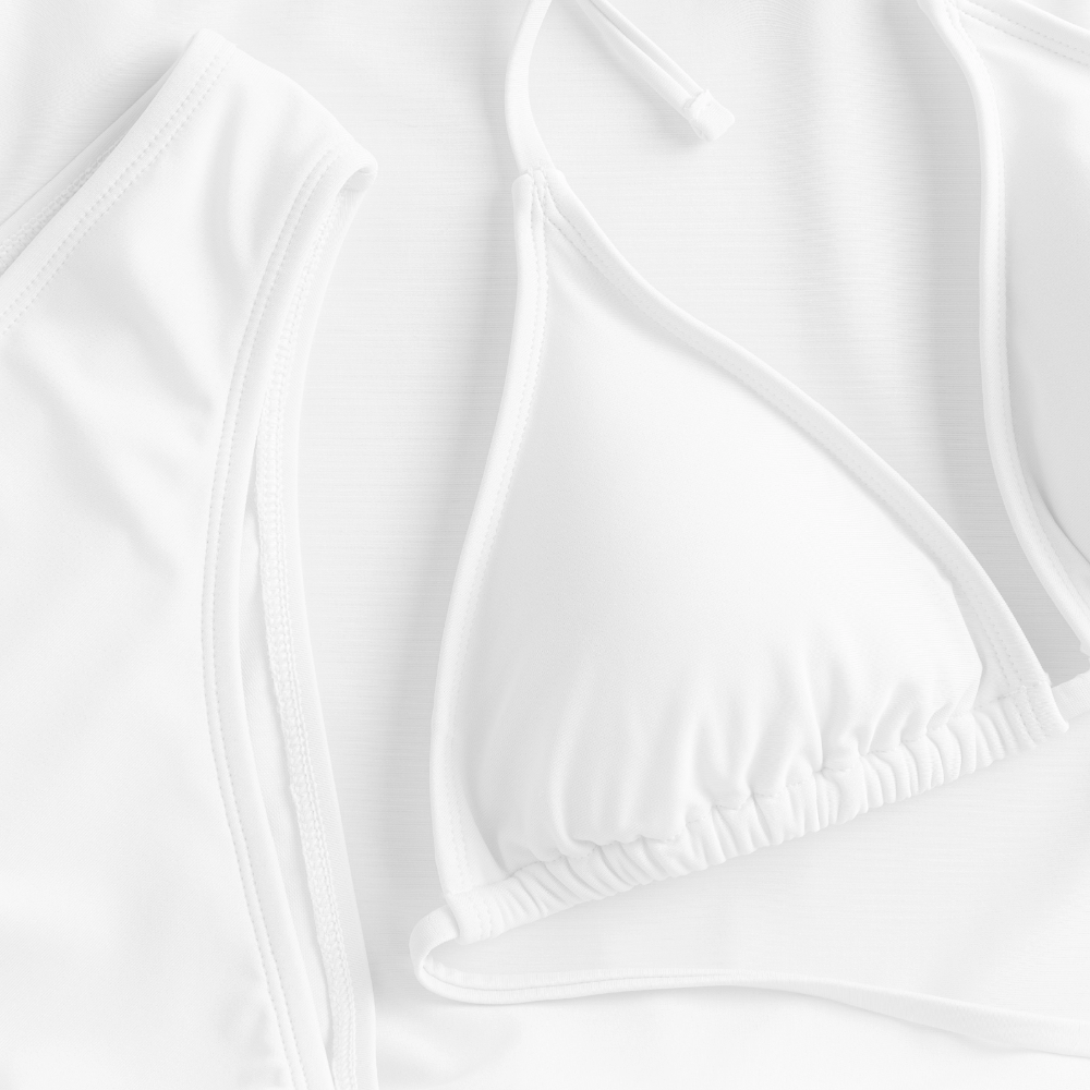 Gym Mausi "HÄNDE WEG" Bikini - white