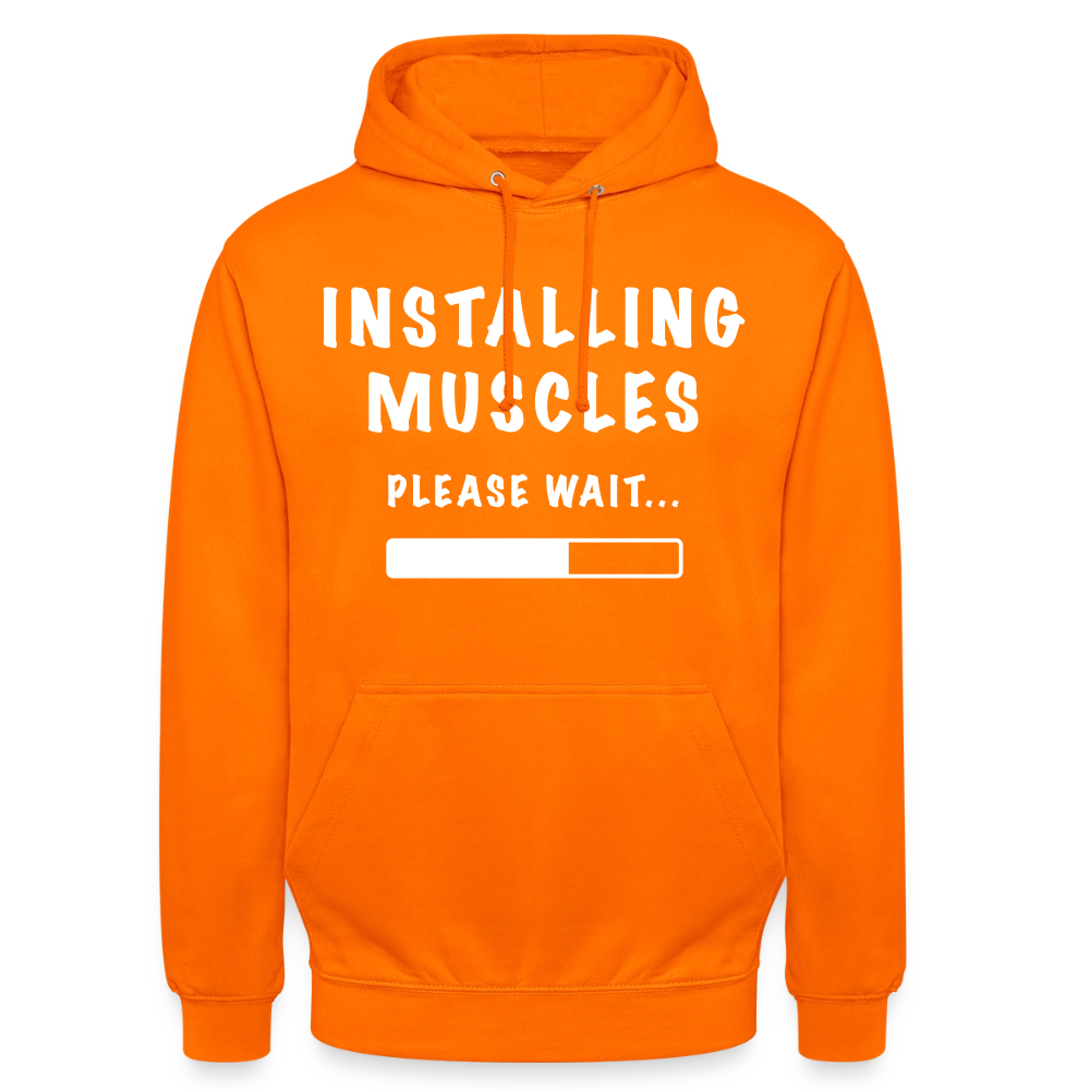 INSTALLUNG MUSCLES  Hoodie - orange