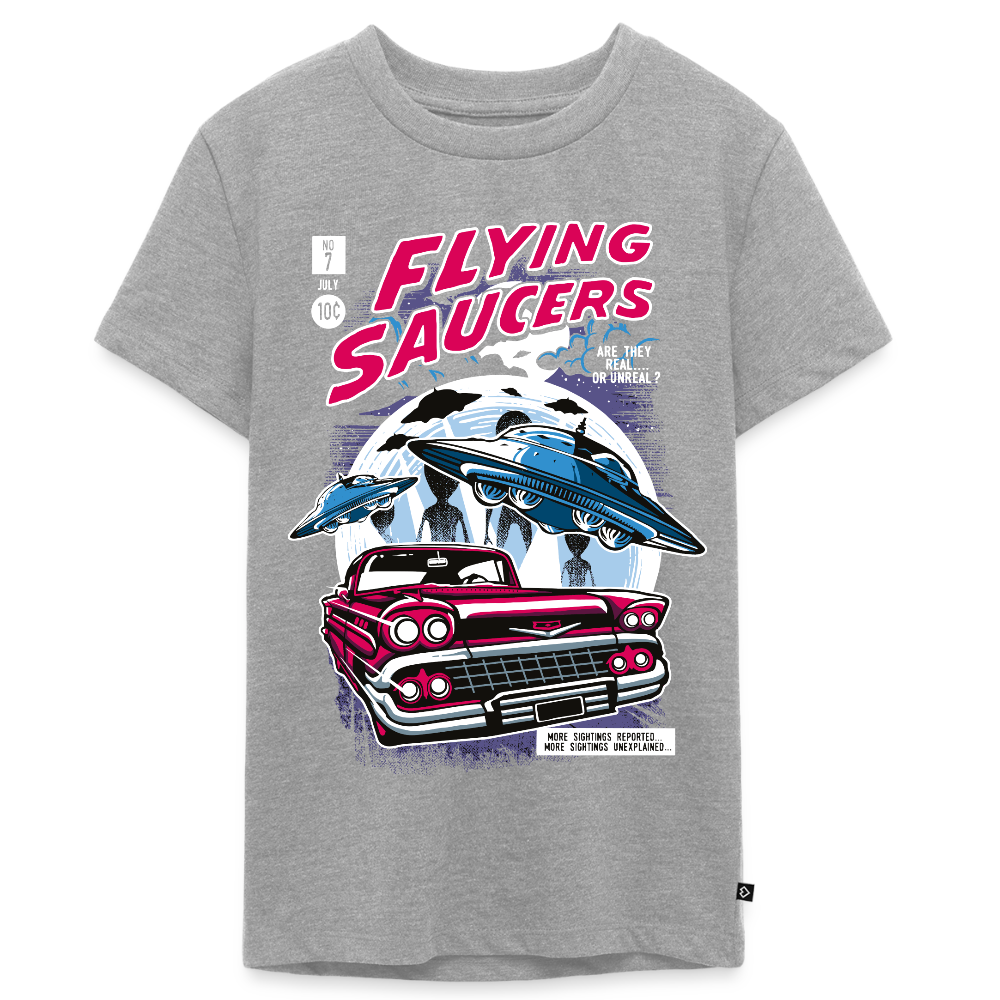 FLYING SAUCERS Premium Teenager T-Shirt - heather grey