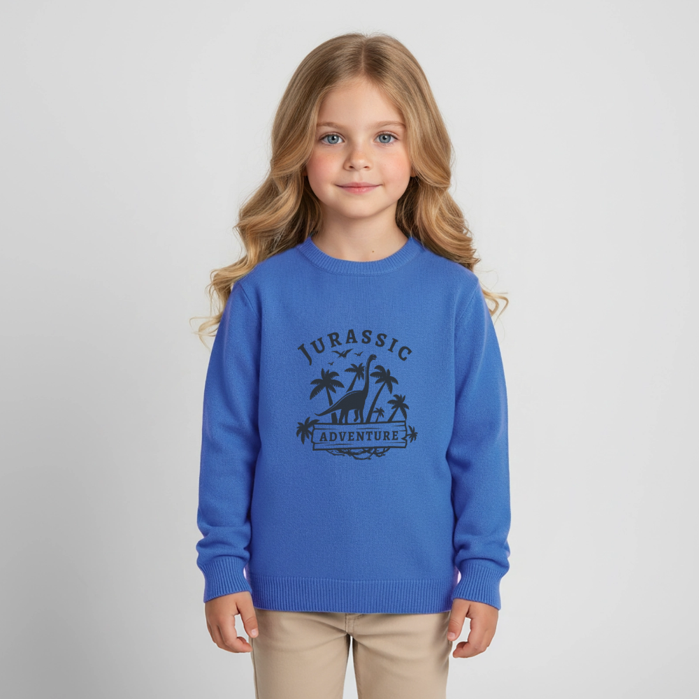 Dinosaurier Premium Kinder Sweatshirt - carolina blue