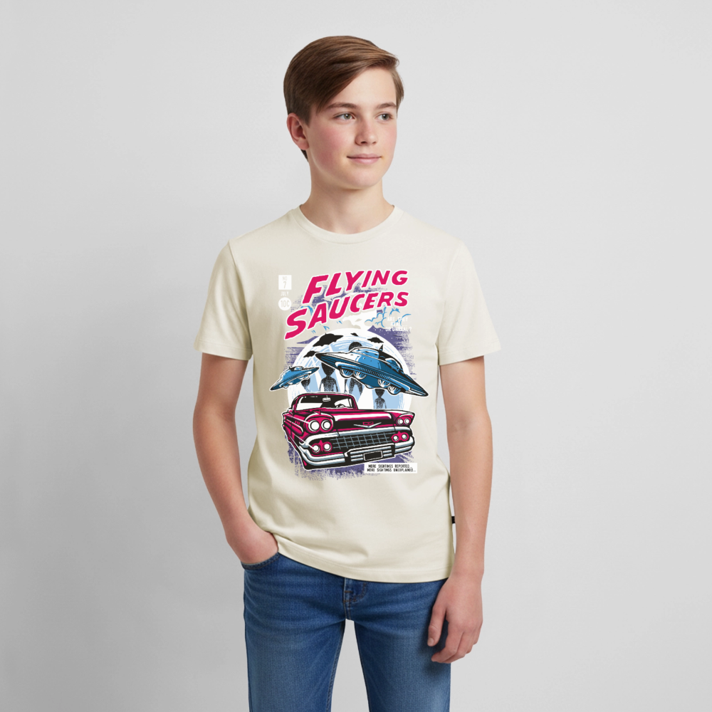 FLYING SAUCERS Premium Teenager T-Shirt - off white