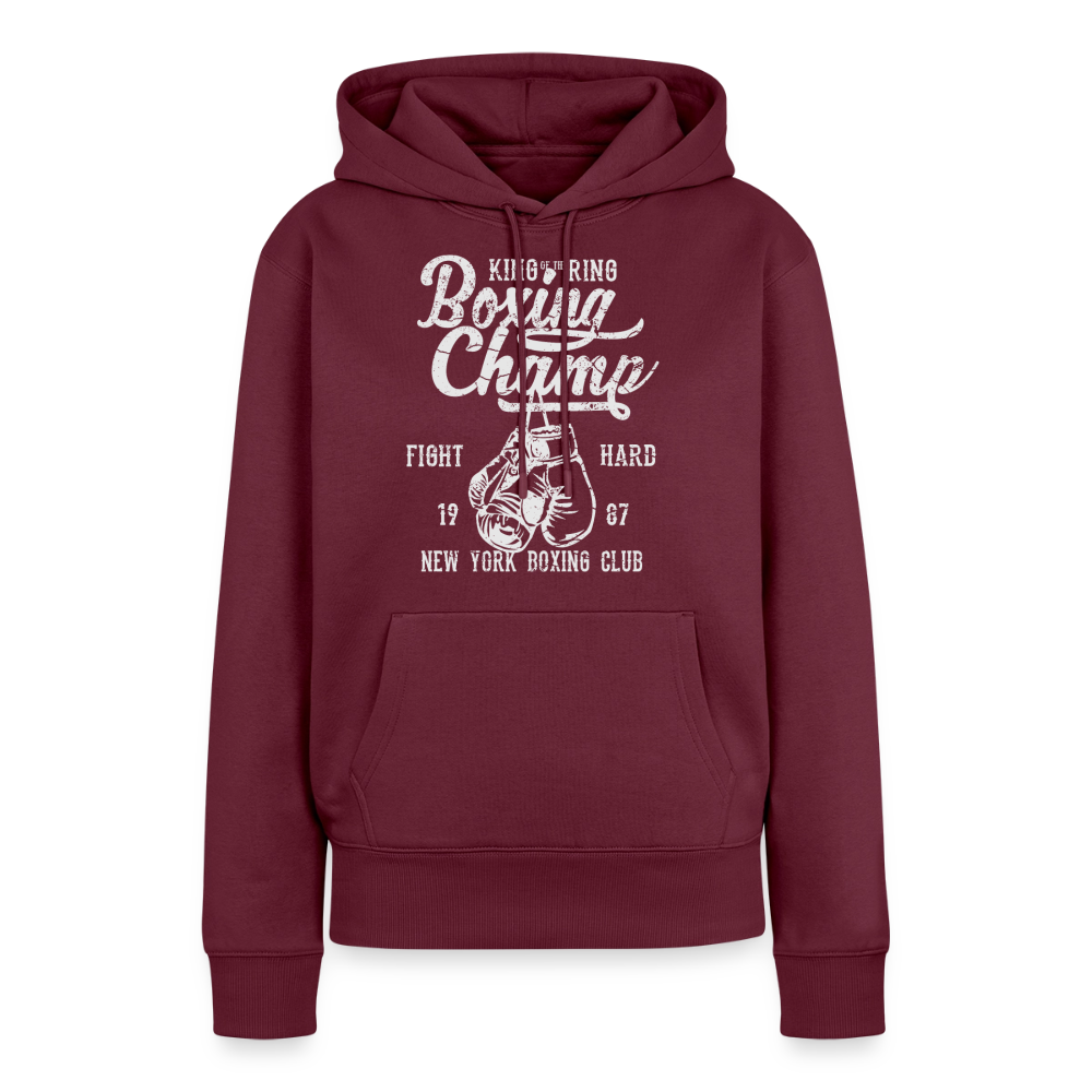 Boxing Champ Premium Hoodie - burgundy