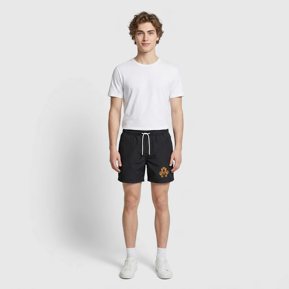 adligemotivations Logo Badeshorts - black