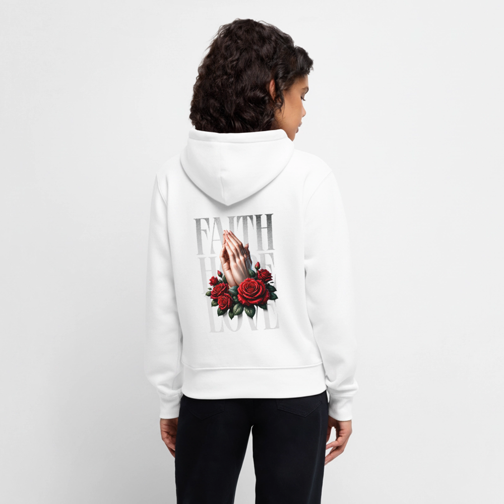 FAITH, HOPE, LOVE Premium Hoodie - white