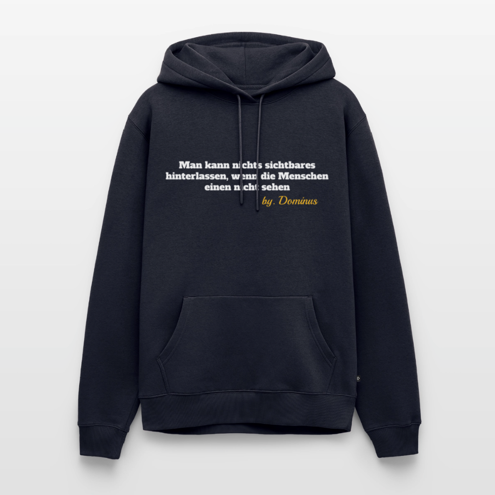 Zitat Aufdruck Premium Hoodie - navy