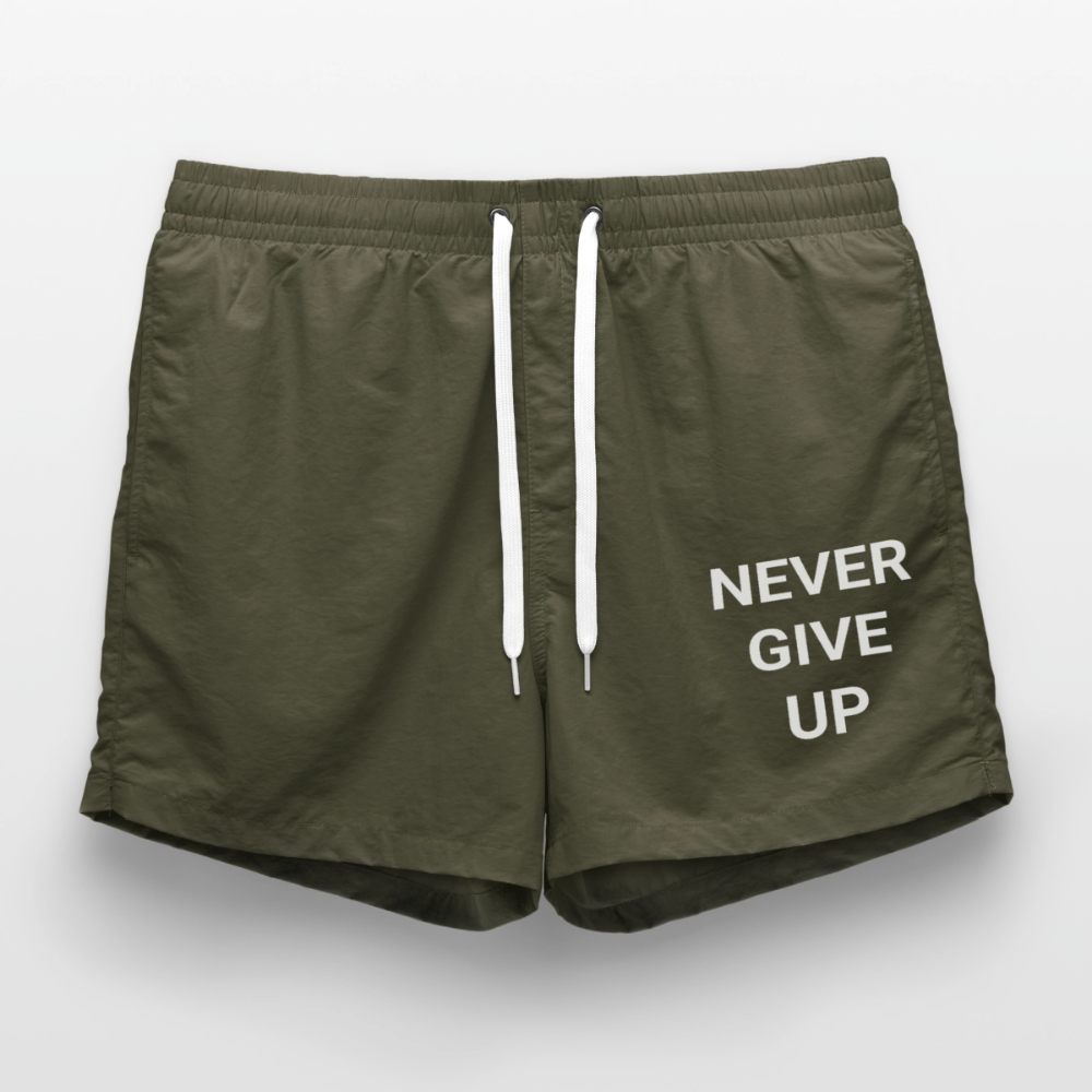 Never give up Badeshorts - olive