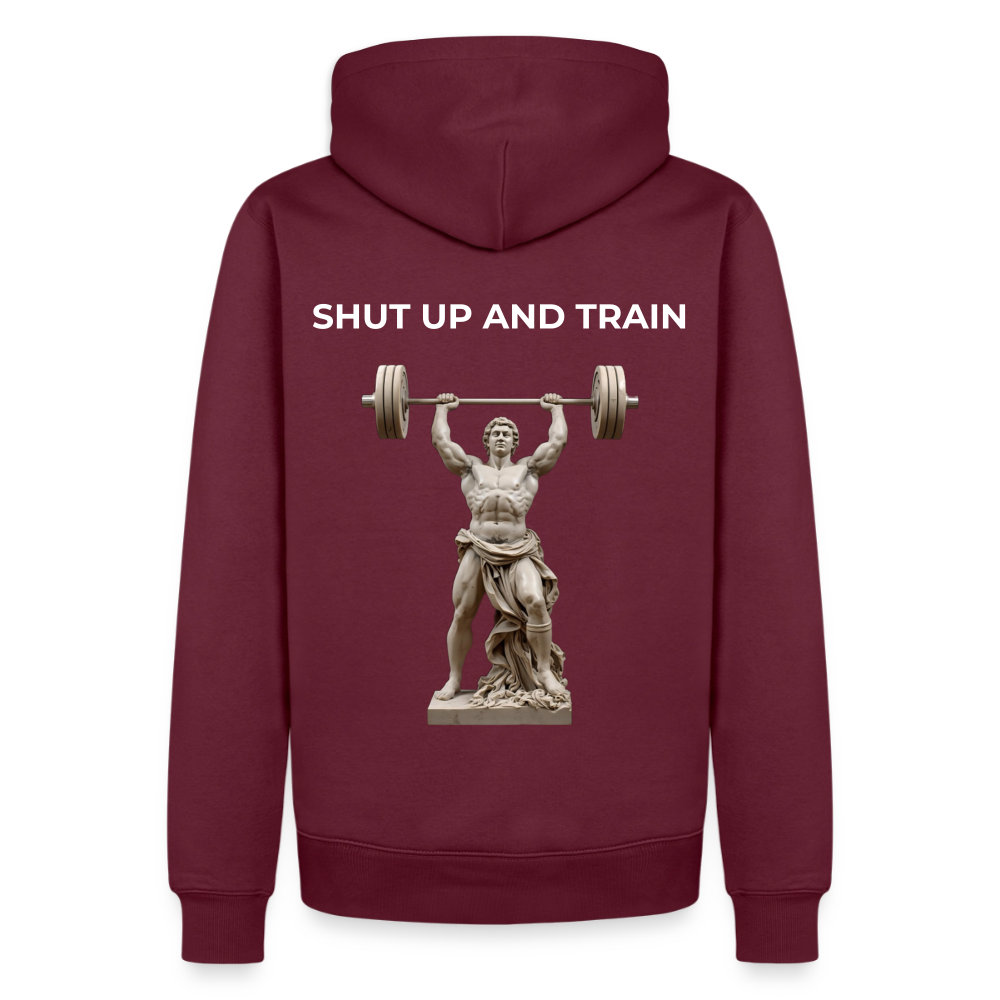 NO PAIN NO GAIN Premium Hoodie - burgundy