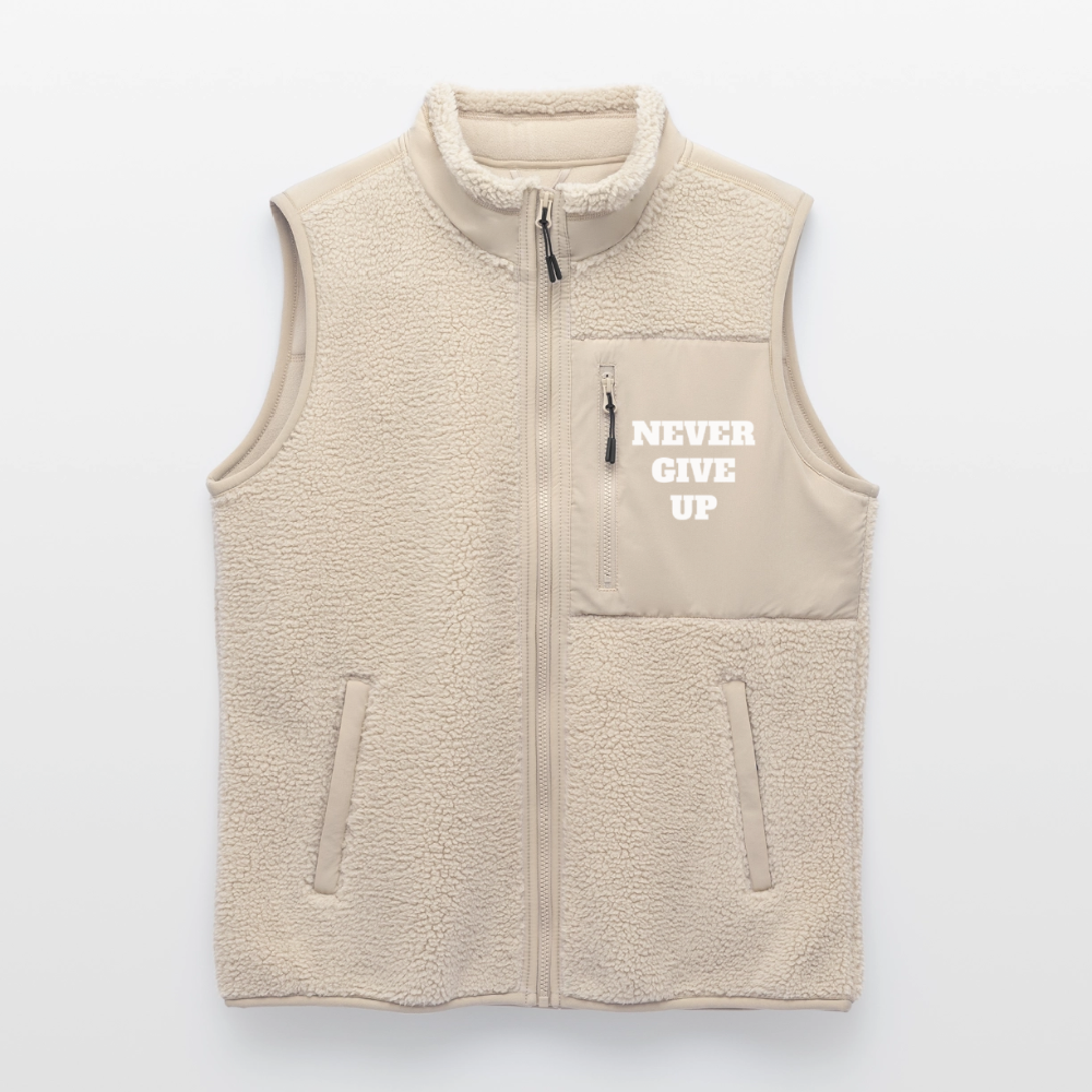 Never give up Sherpa - Weste - beige