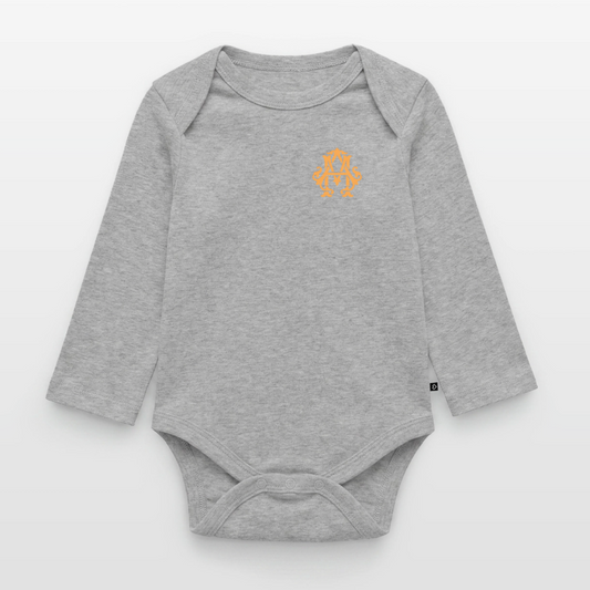 adligemotivation Premium Logo Baby Langarm-Body - heather grey