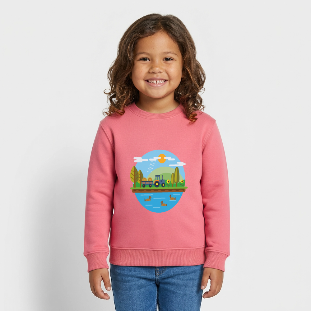 Bauernhof Premium Kinder Sweatshirt - pink joy 