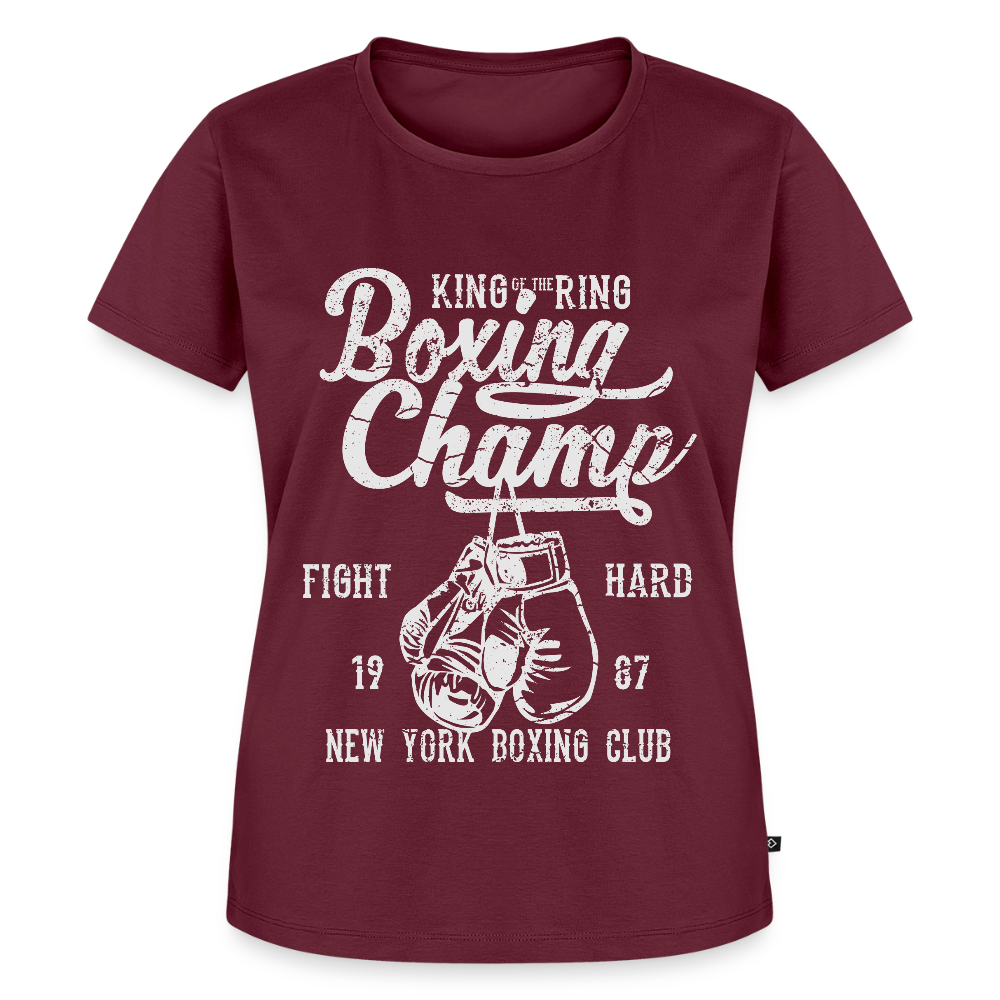Boxing Champ Premium T-Shirt - burgundy