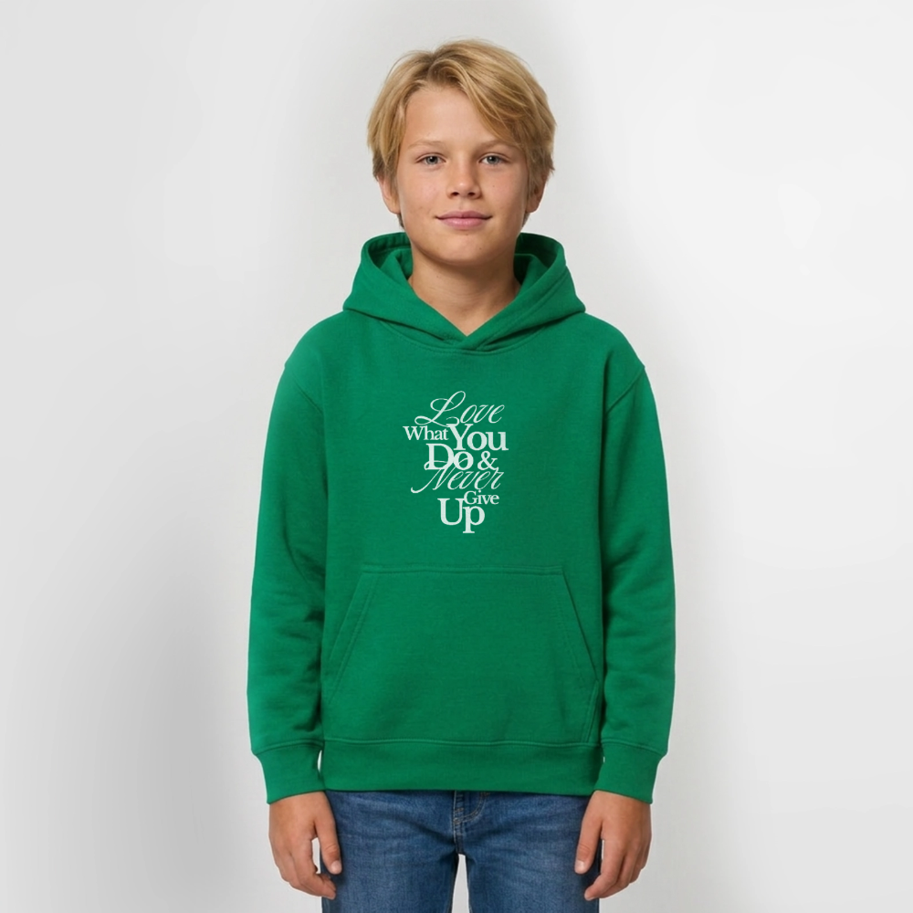 Love What You Do Hoodie - kelly green