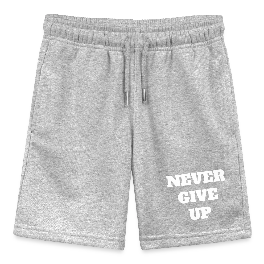 Never give up Premium Teenager Shorts - heather grey