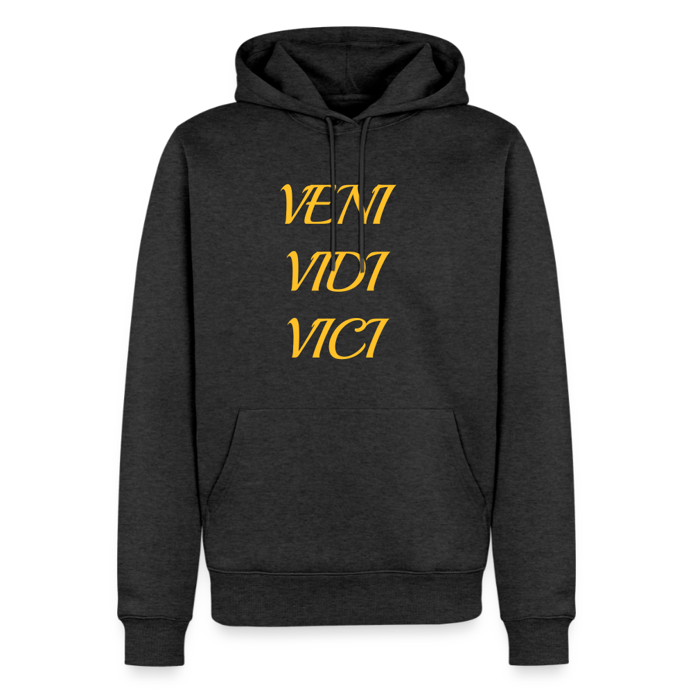 Veni, vidi, vici Premium Hoodie - heather anthracite