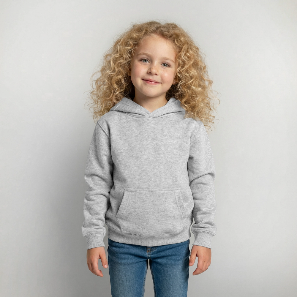 Bauernhof Kinder Hoodie - light heather grey