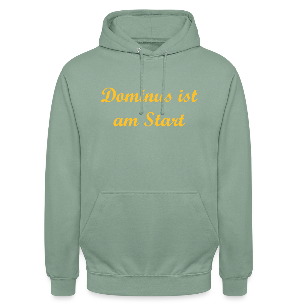 Dominus ist am Start Hoodie - steel green