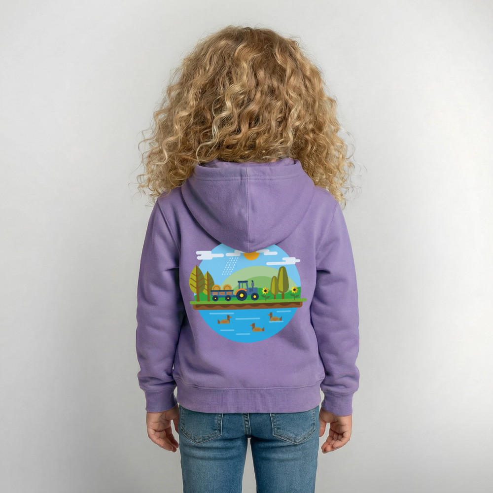 Bauernhof Kinder Hoodie - lavender