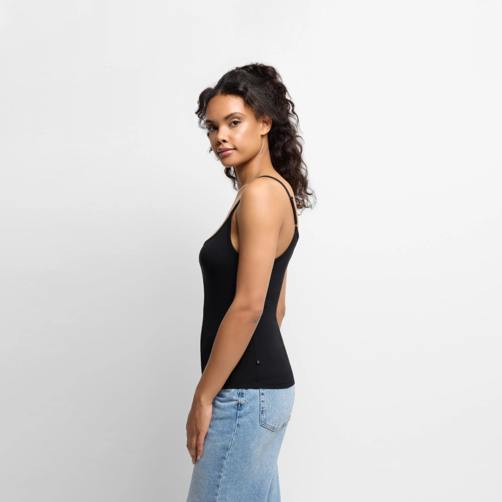Premium Spaghetti Strap Top - black
