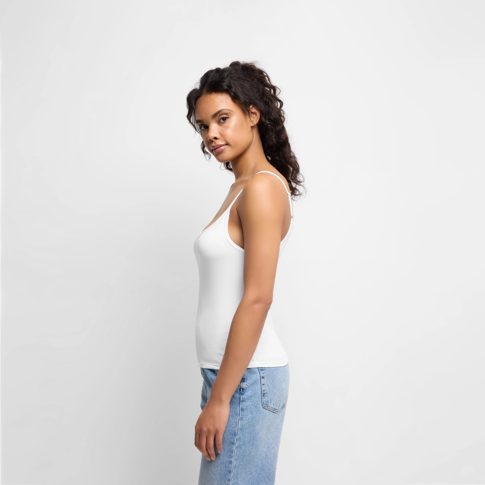 Premium Spaghetti Strap Top - white