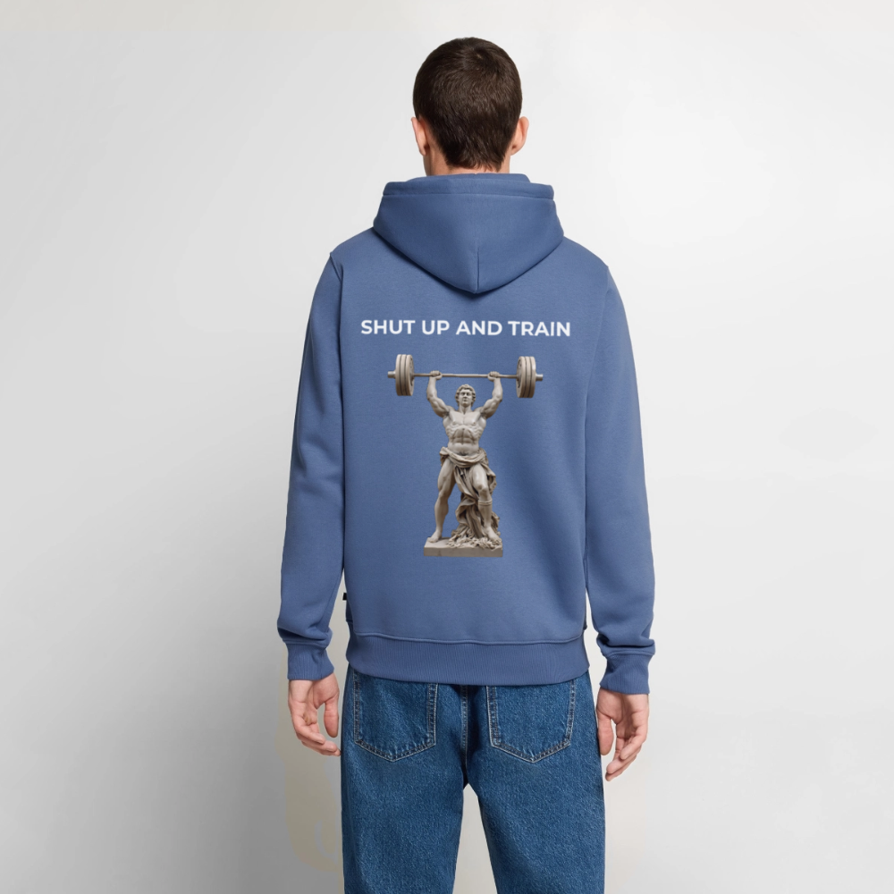 NO PAIN NO GAIN Premium Hoodie - stone blue