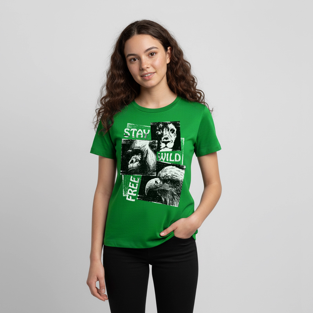 STAY WILD Premium Teenager T-Shirt - green