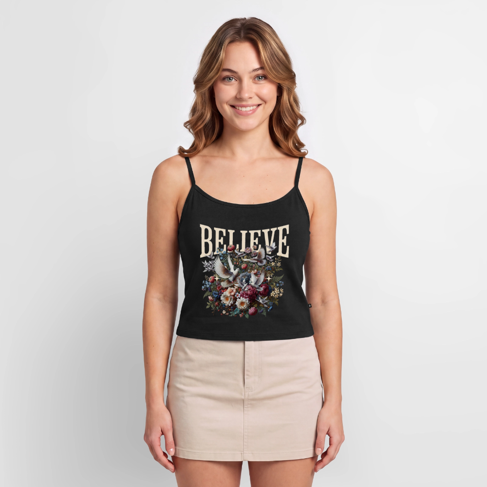 BELIEVE Premium Spaghetti Strap Top - black