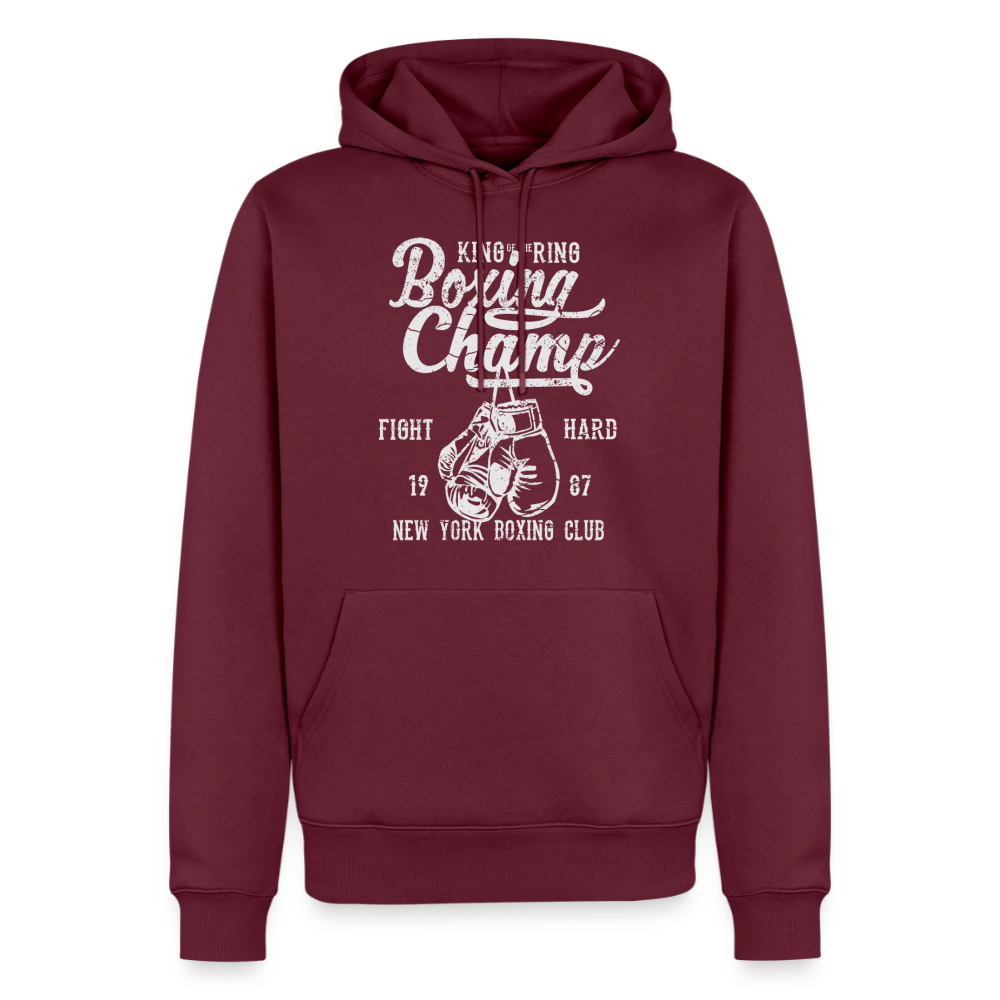 Boxing Champ Premium Hoodie - burgundy