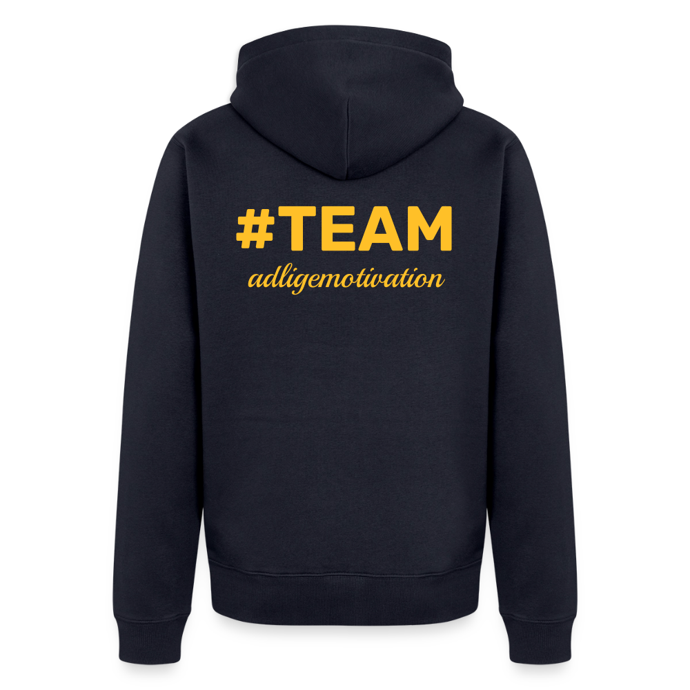 #TEAM adligemotivation Premium Logo Sweatjacke - navy