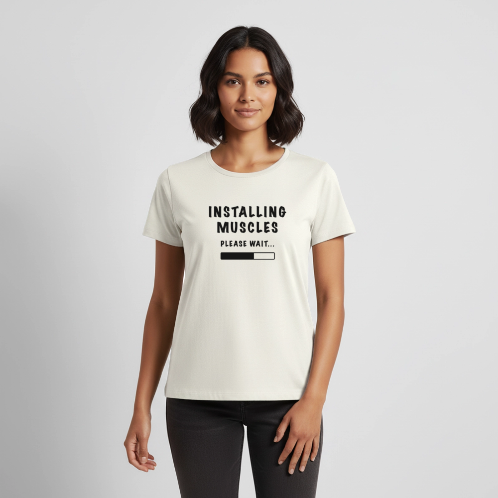 INSTALLING MUSCLES Premium  T-Shirt - off white