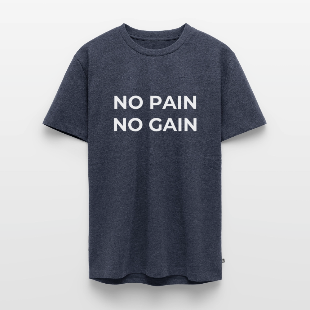 NO PAIN NO GAIN T-Shirt - heather denim
