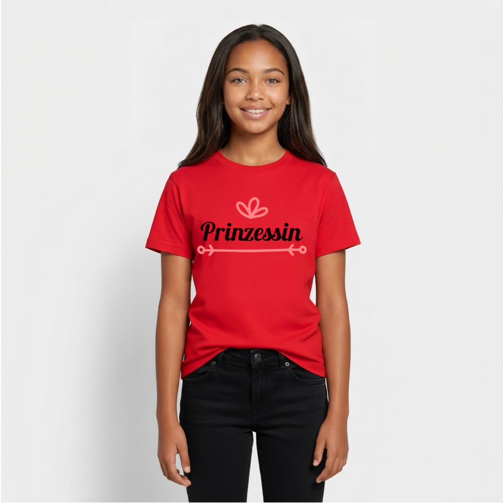 Prinzessin T-Shirt Teenager - red