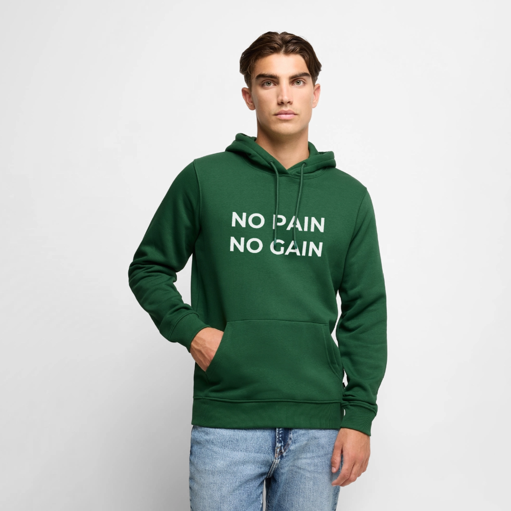 NO PAIN NO GAIN Premium Hoodie - bottle green