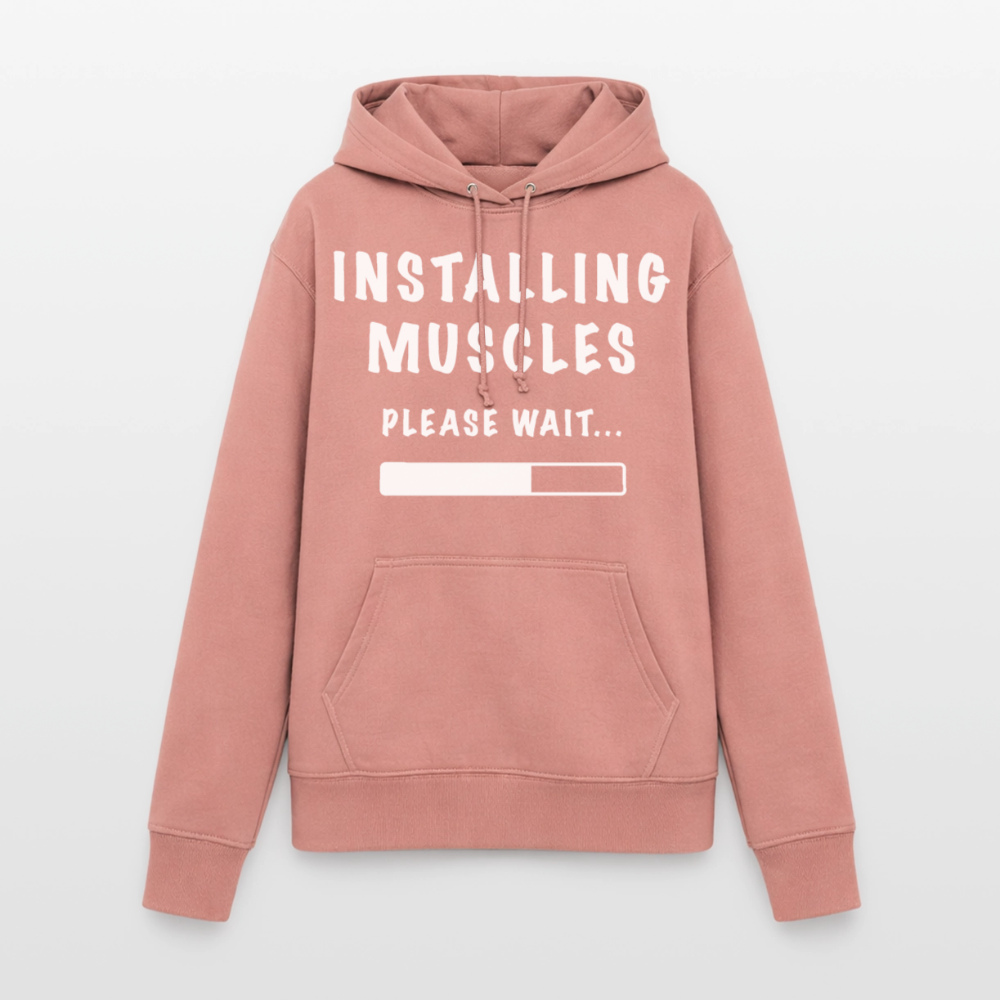 INSTALLING MUSCLES Hoodie - dusky rose