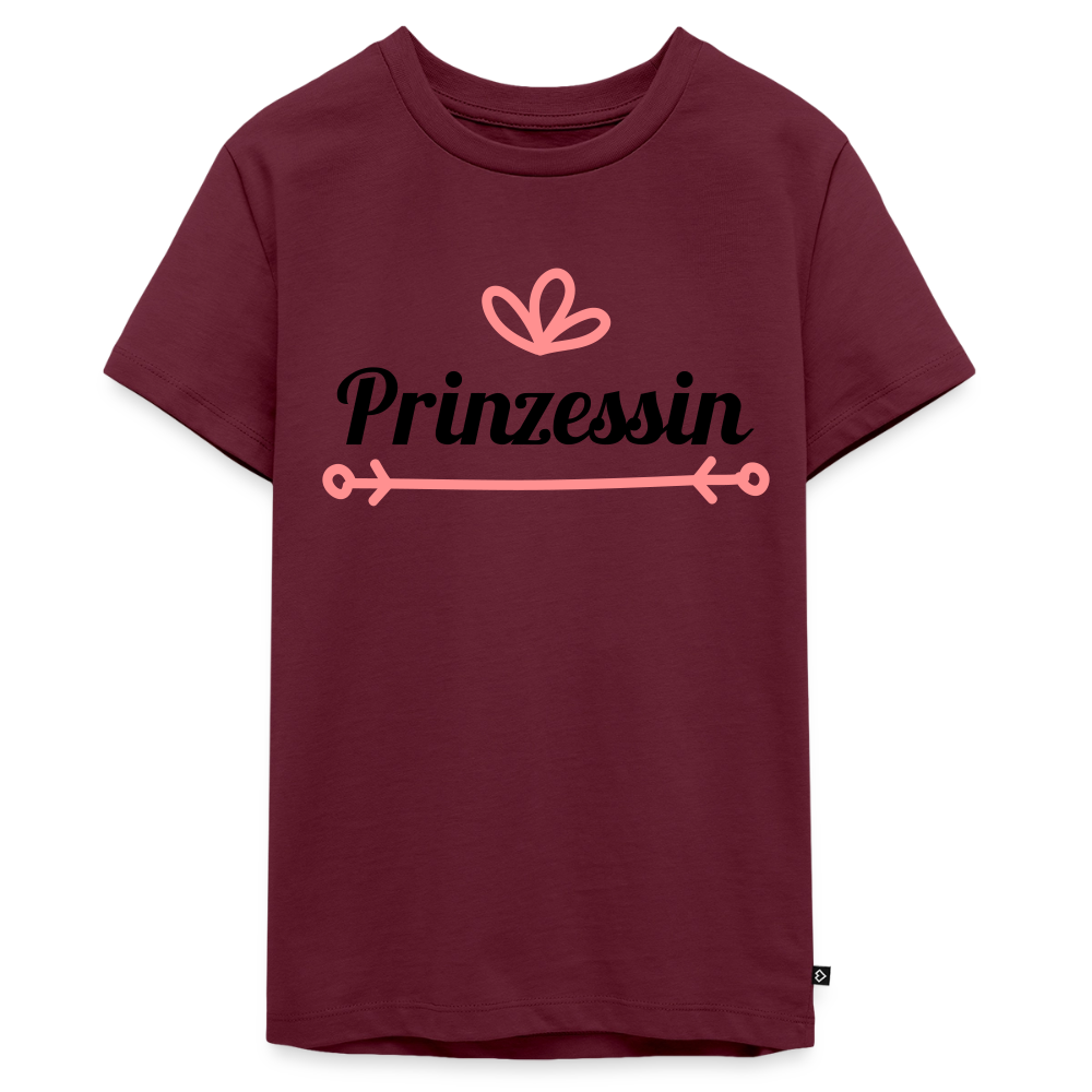 Prinzessin Premium Teenager T-Shirt - burgundy