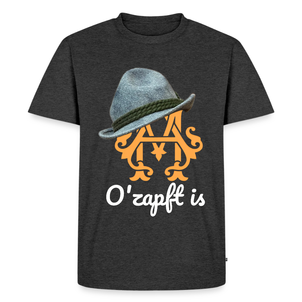 O´zapft is Premium T-Shirt - heather anthracite