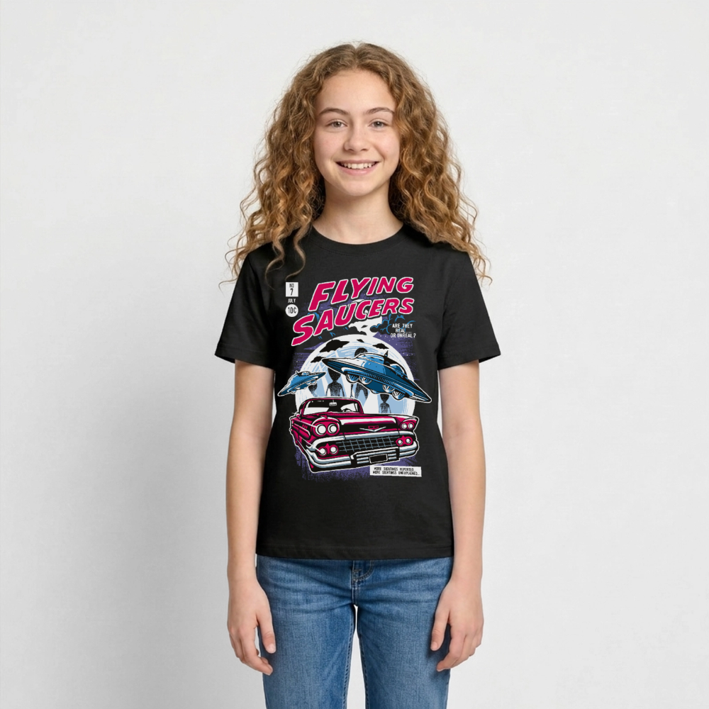 FLYING SAUCERS Teenager T-Shirt - black