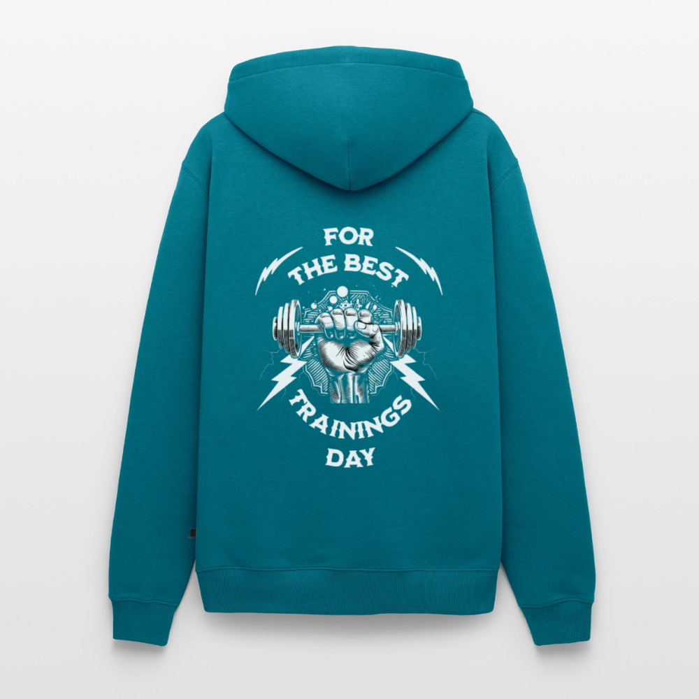 FOR THE BEST Premium Hoodie - petrol