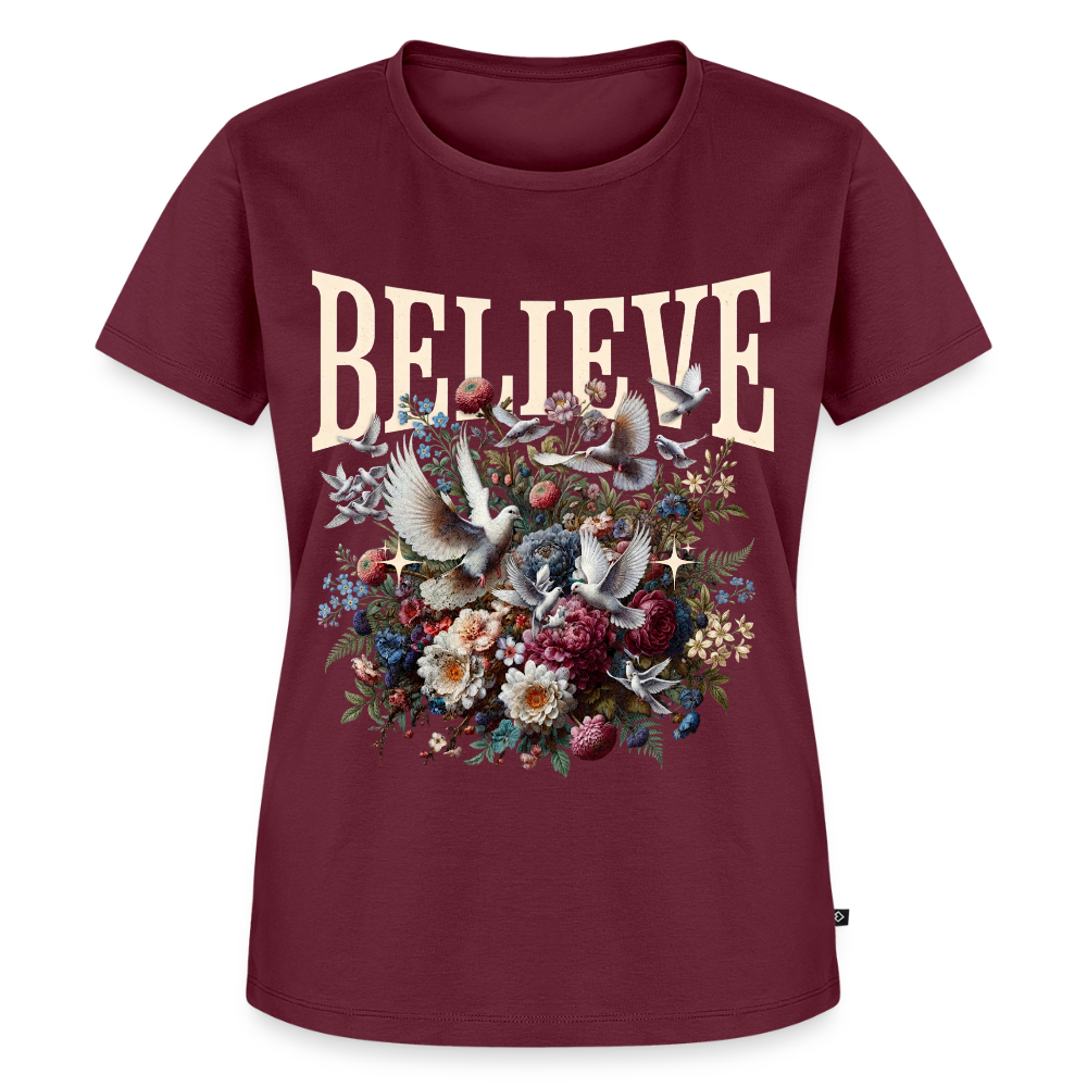 BELIEVE Premium T-Shirt - burgundy