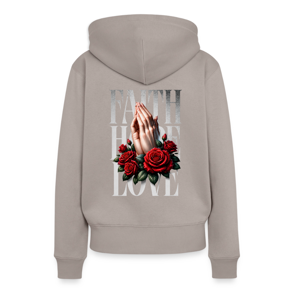 FAITH, HOPE, LOVE Premium Hoodie - taupe