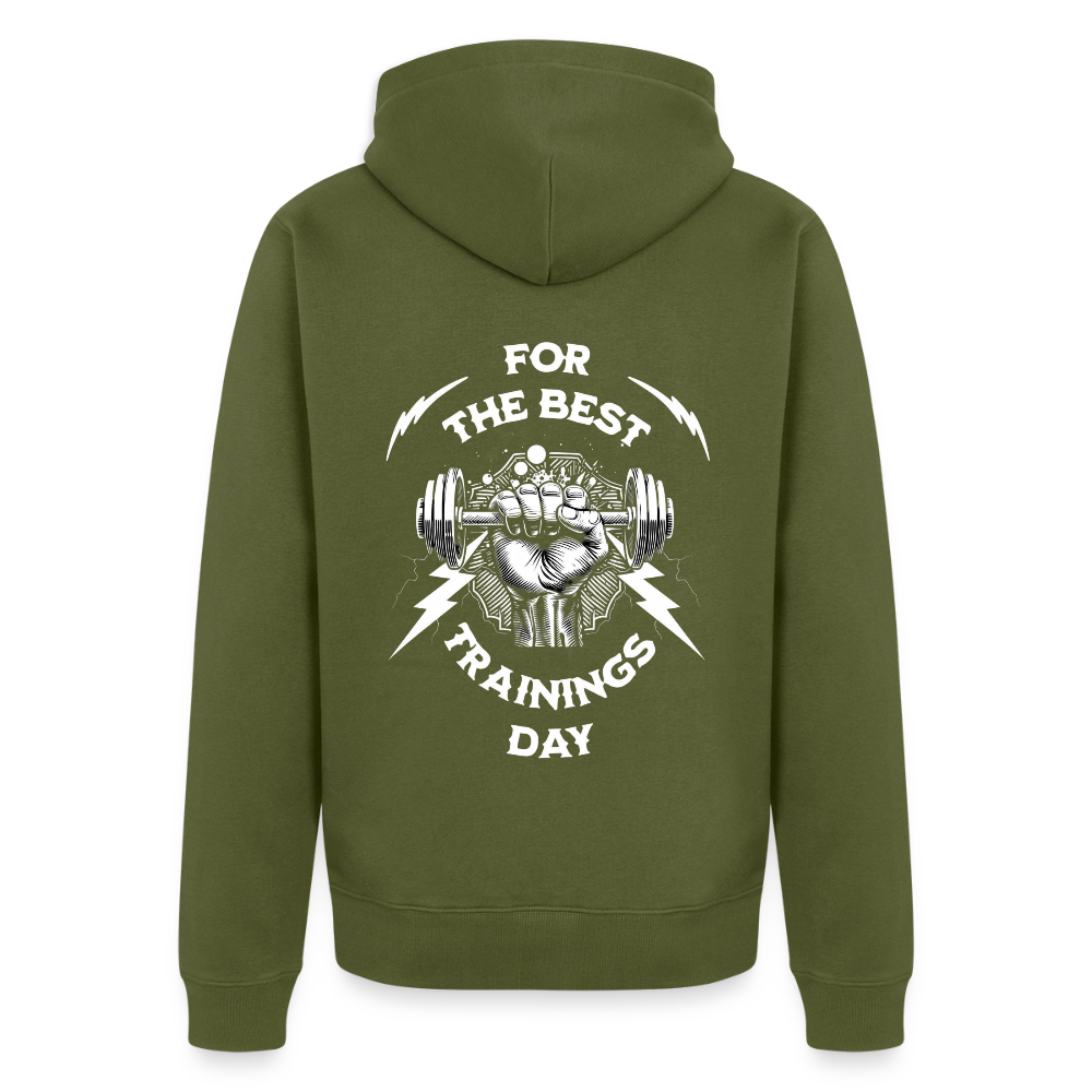 FOR THE BEST Premium Kapuzenjacke - khaki