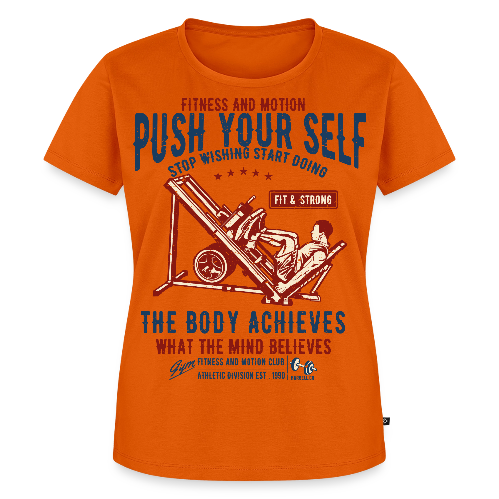 PUSH YOUR SELF Premium T-Shirt - orange 
