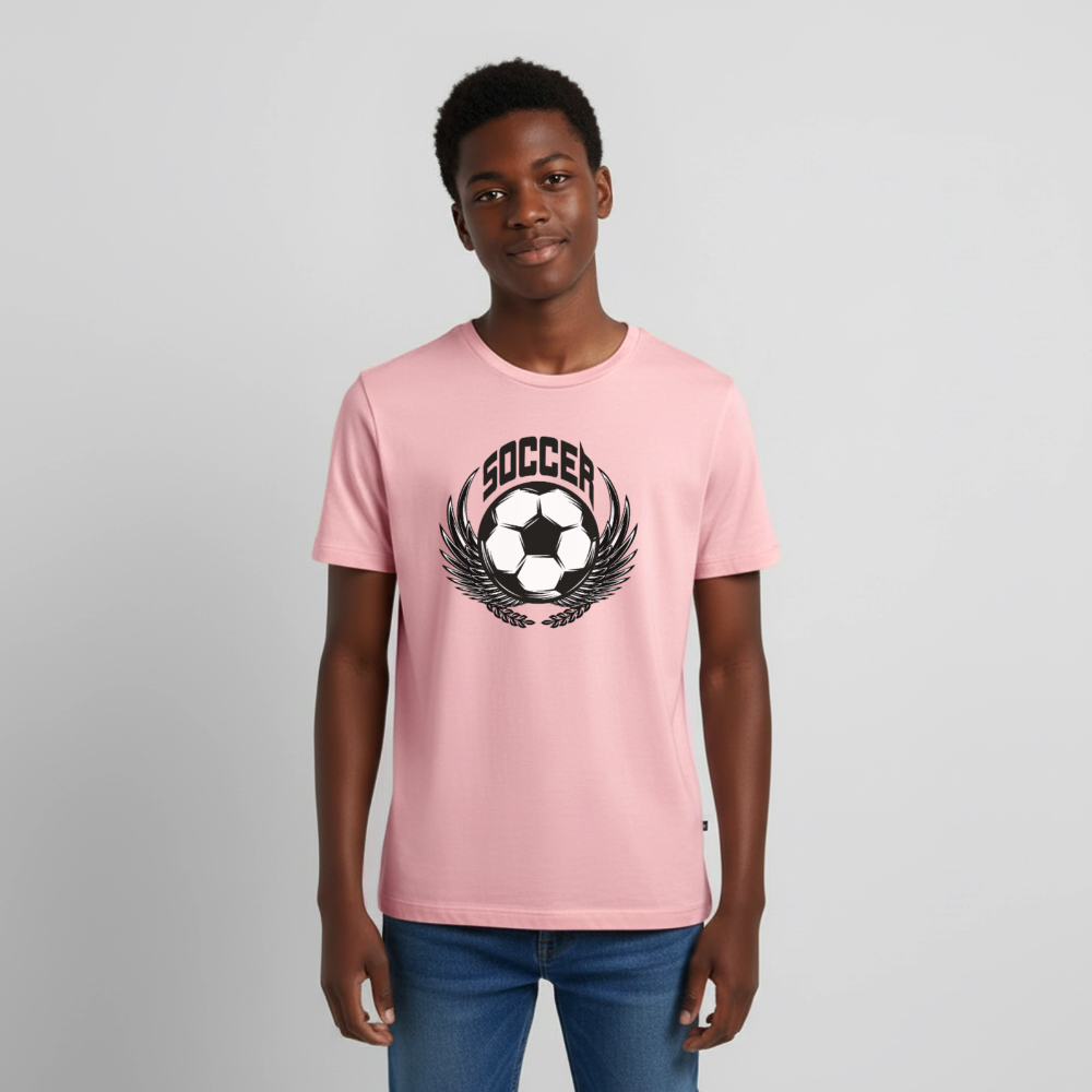 Fussball Premium Teenager T-Shirt - rose