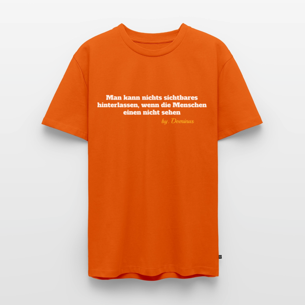 Zitat Aufdruck Premium T-Shirt - orange 