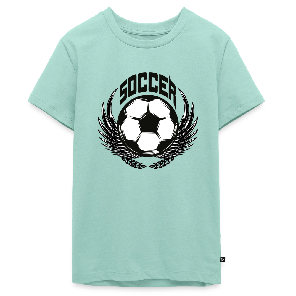 Fussball Premium Teenager T-Shirt - mint 
